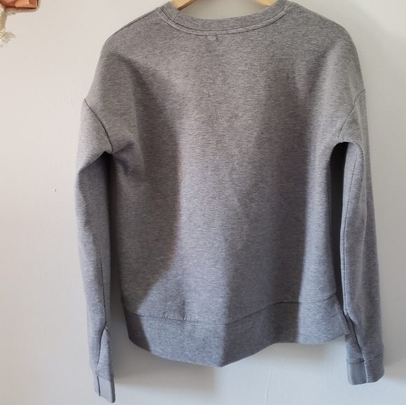 Athleta Modern Crewneck Sweatshirt Grey XS Long Sleeves - Picture 4 of 10